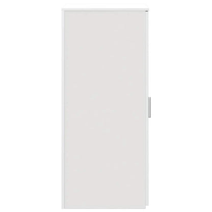 Mobile Portaoggetti Bianco 50x45x103,5 cm in Legno Multistrato | homemem39