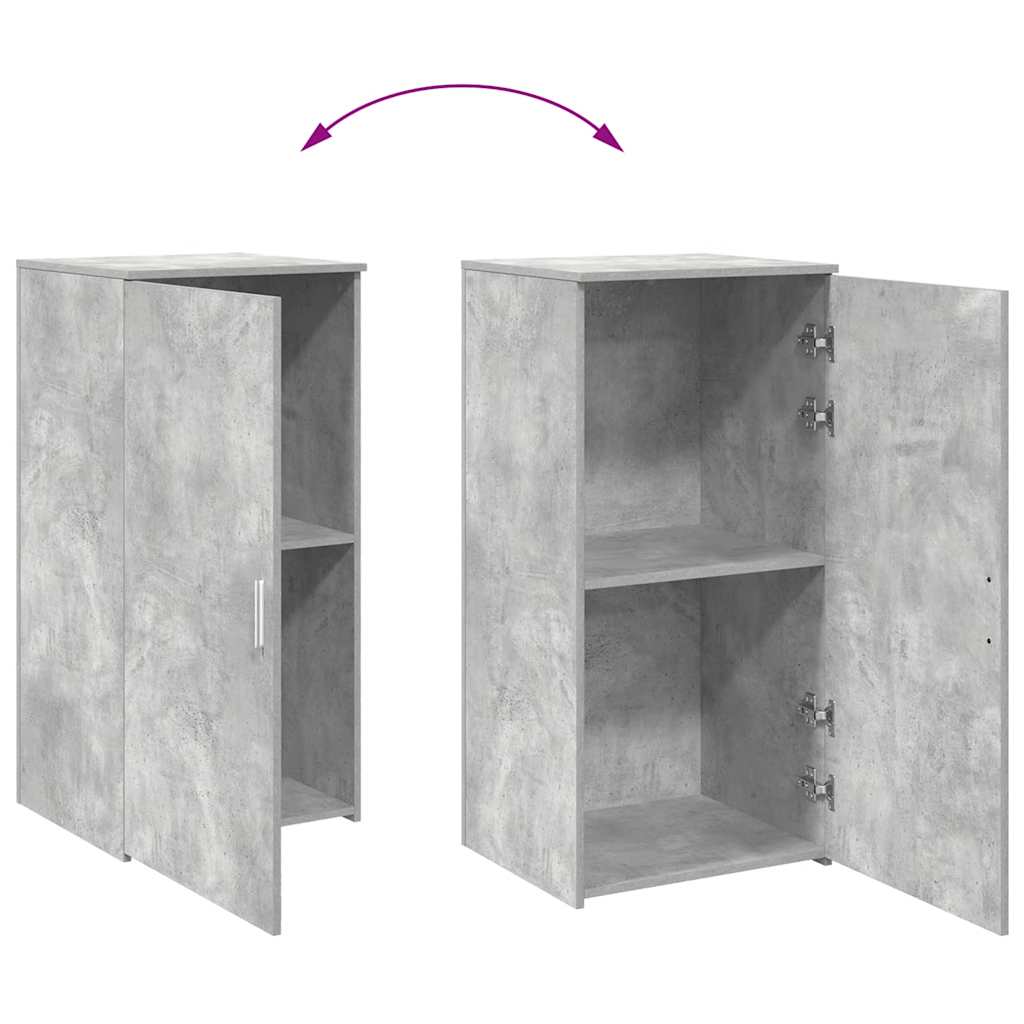 Mobile Portaoggetti Grigio Cemento 50x45x103,5 cm in Truciolato | homemem39