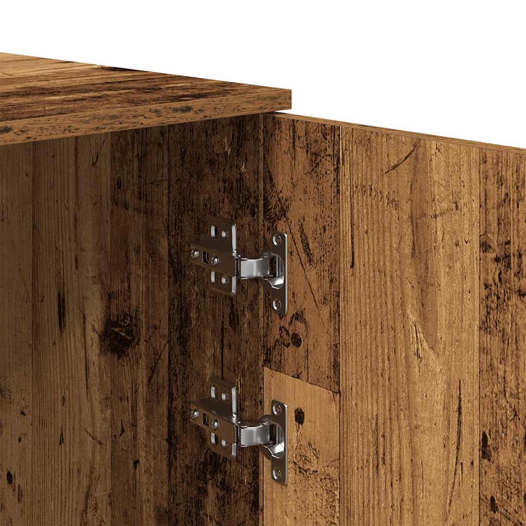 Mobile Portaoggetti Legno Antico 50x45x103,5 cm in Truciolato | homemem39
