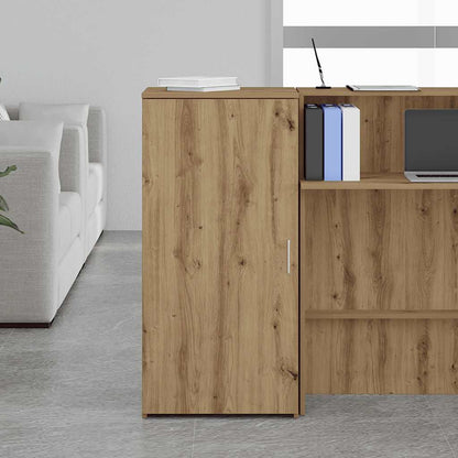 Mobile Portaoggetti Rovere Artigianale 50x45x103,5cm Truciolato | homemem39