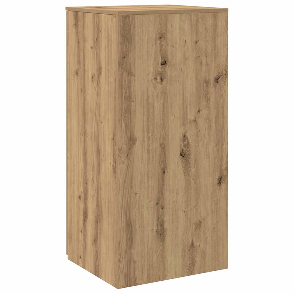 Mobile Portaoggetti Rovere Artigianale 50x45x103,5cm Truciolato | homemem39