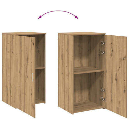 Mobile Portaoggetti Rovere Artigianale 50x45x103,5cm Truciolato | homemem39