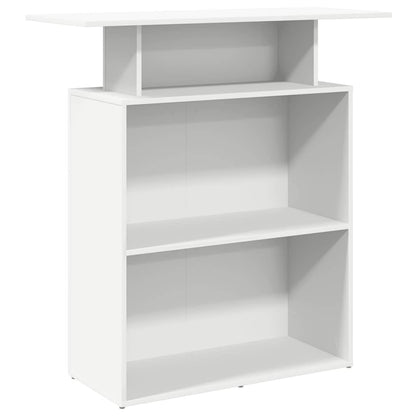 Banco Reception Bianco 100x40x104 cm in Legno Multistrato - homemem39