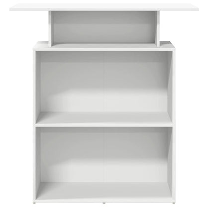 Banco Reception Bianco 100x40x104 cm in Legno Multistrato - homemem39