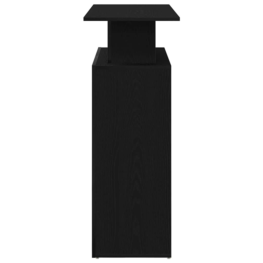 Scrivania per Reception Nera 100x40x104 cm in Legno Massello | homemem39