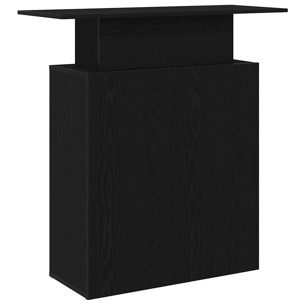 Scrivania per Reception Nera 100x40x104 cm in Legno Massello | homemem39