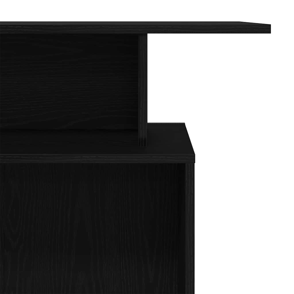 Scrivania per Reception Nera 100x40x104 cm in Legno Massello | homemem39