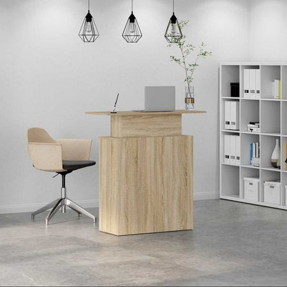 Banco Reception Rovere Sonoma 100x40x104 cm Legno Multistrato - homemem39