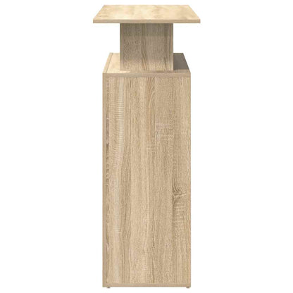 Scrivania per Reception Rovere Sonoma 100x40x104 cm in Legno Massello di Argilla | homemem39