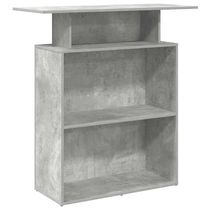 Banco Reception Grigio Cemento 100x40x104 cm Legno Multistrato - homemem39