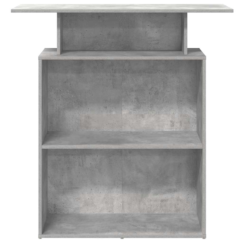 Banco Reception Grigio Cemento 100x40x104 cm Legno Multistrato - homemem39