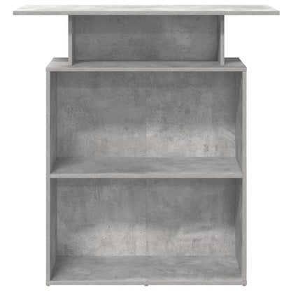 Banco Reception Grigio Cemento 100x40x104 cm Legno Multistrato - homemem39