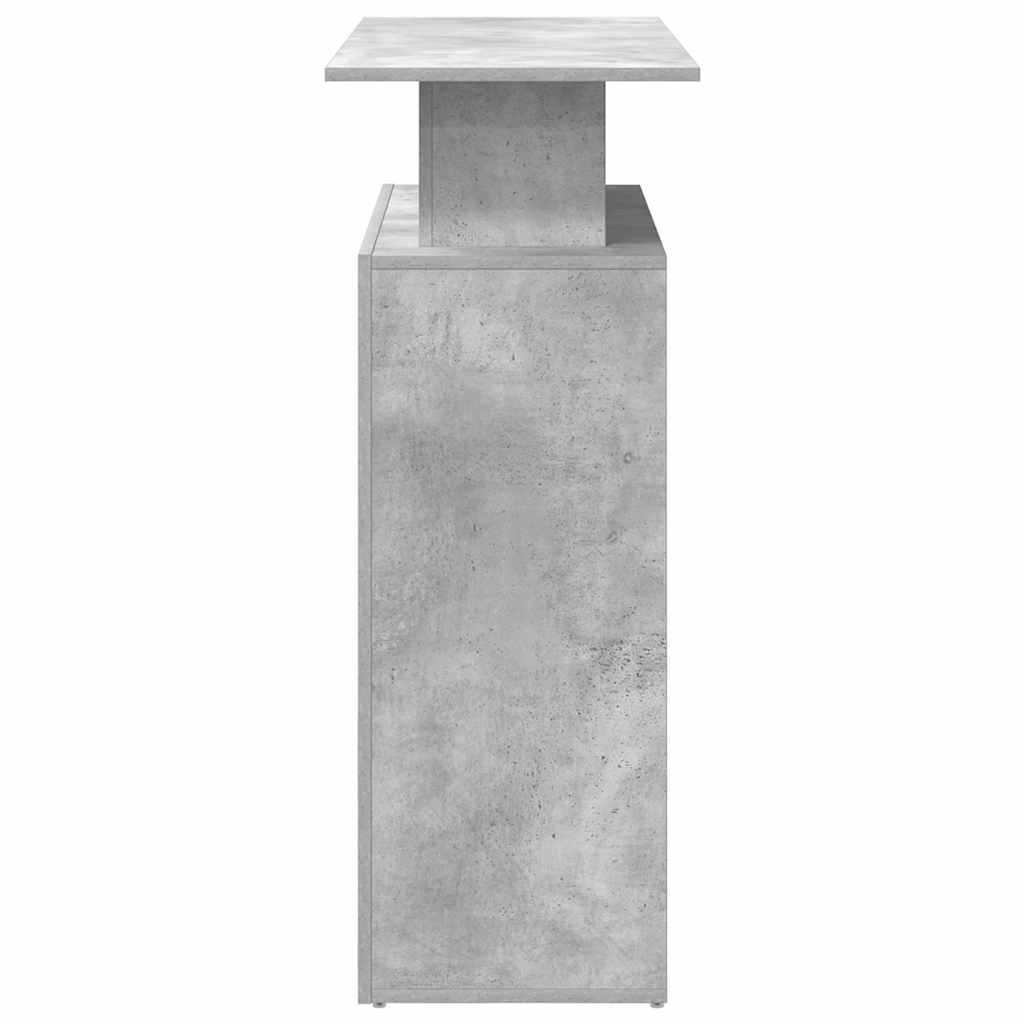Banco Reception Grigio Cemento 100x40x104 cm Legno Multistrato - homemem39
