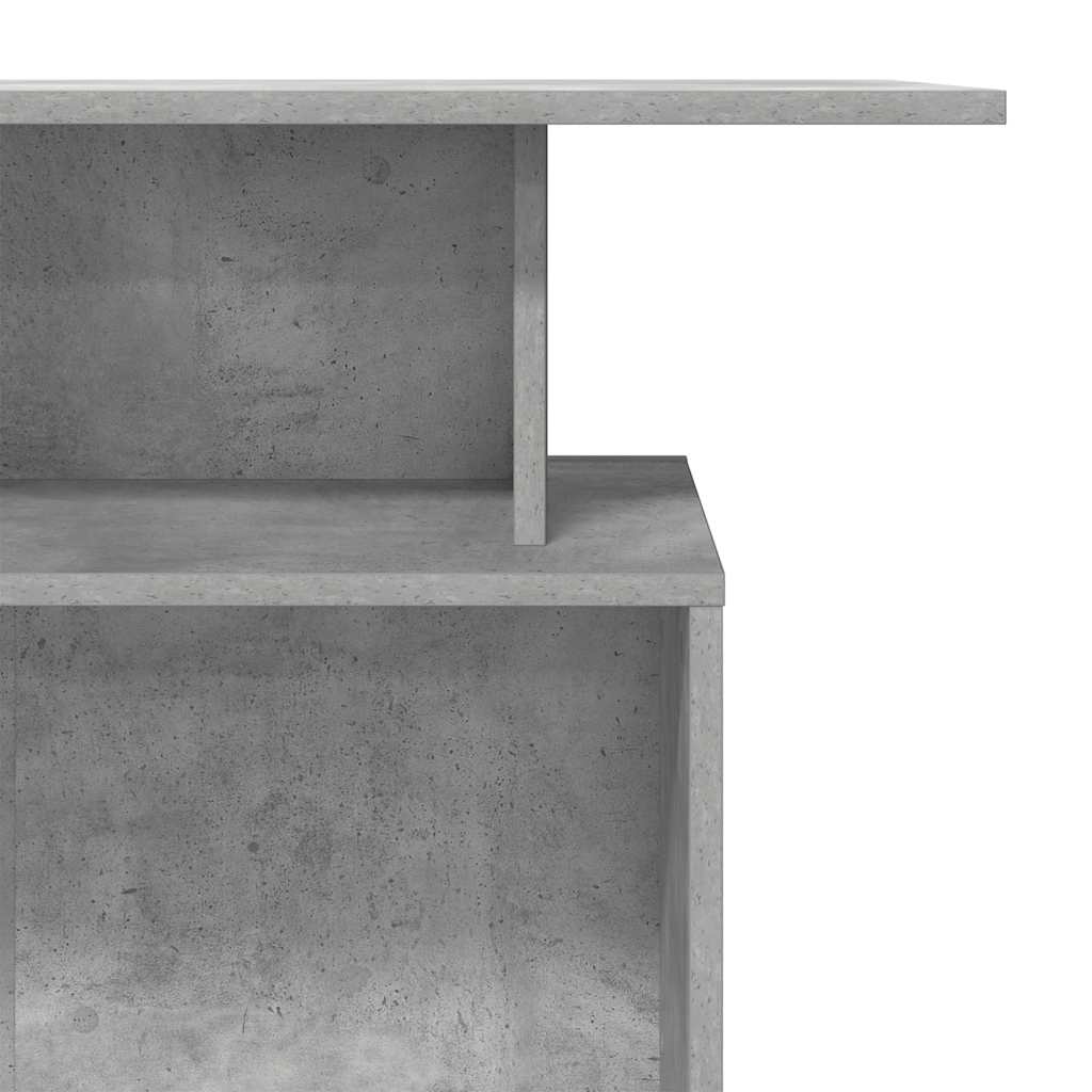 Banco Reception Grigio Cemento 100x40x104 cm Legno Multistrato - homemem39