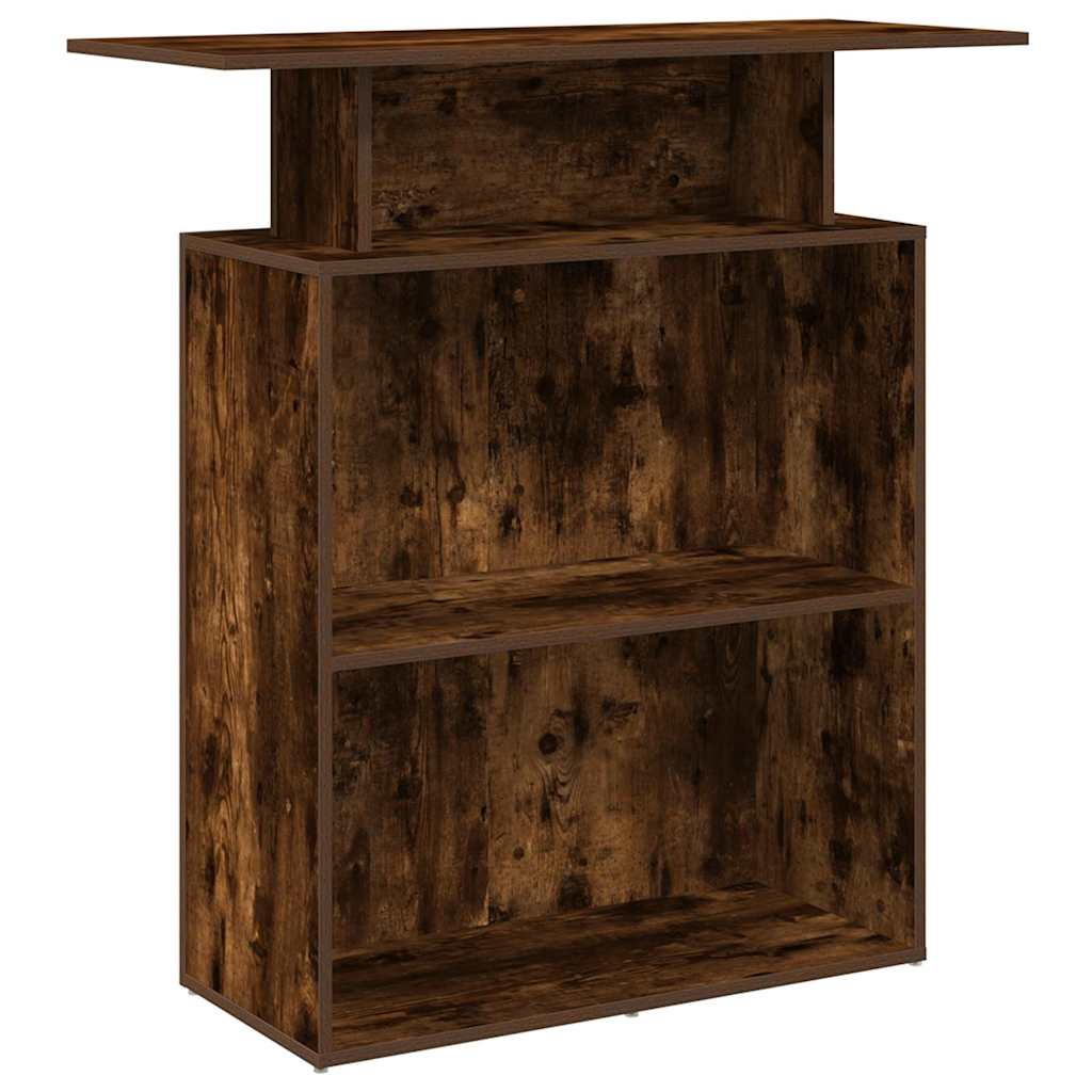 Banco Reception Rovere Fumo 100x40x104 cm in Legno Multistrato | homemem39