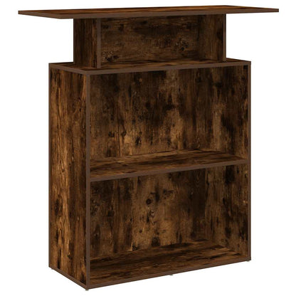 Banco Reception Rovere Fumo 100x40x104 cm in Legno Multistrato | homemem39