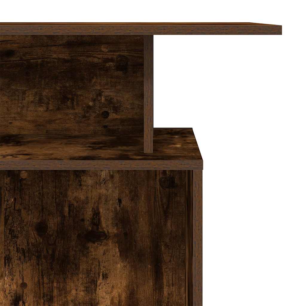 Banco Reception Rovere Fumo 100x40x104 cm in Legno Multistrato
