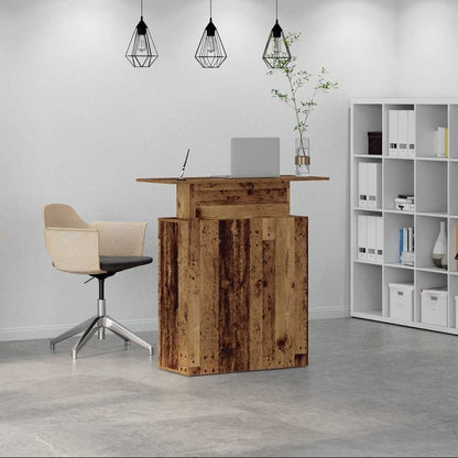 Banco Reception Legno Antico 100x40x104 cm Legno Multistrato | homemem39