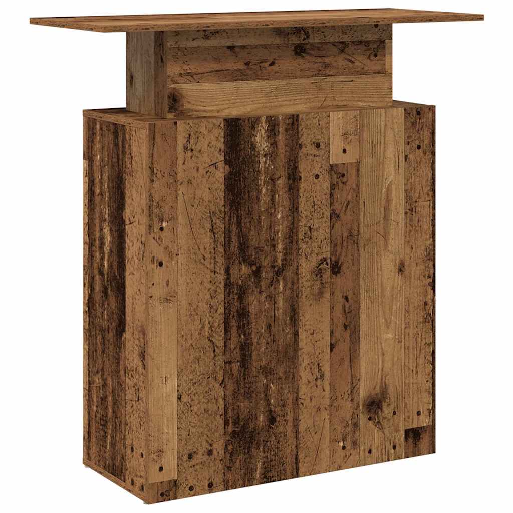 Banco Reception Legno Antico 100x40x104 cm Legno Multistrato