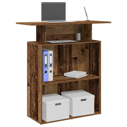 Banco Reception Legno Antico 100x40x104 cm Legno Multistrato | homemem39
