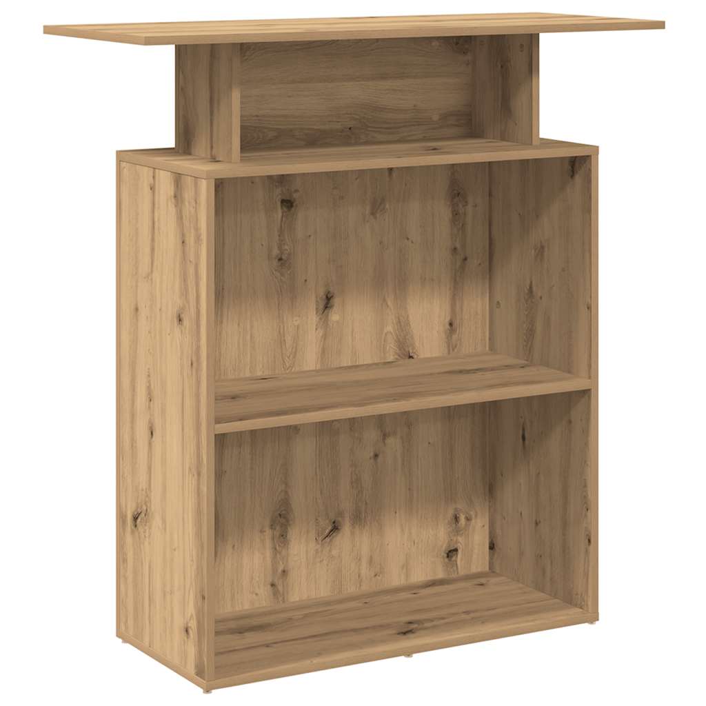 Banco Reception Rovere Artigianale 100x40x104 cm in Truciolato