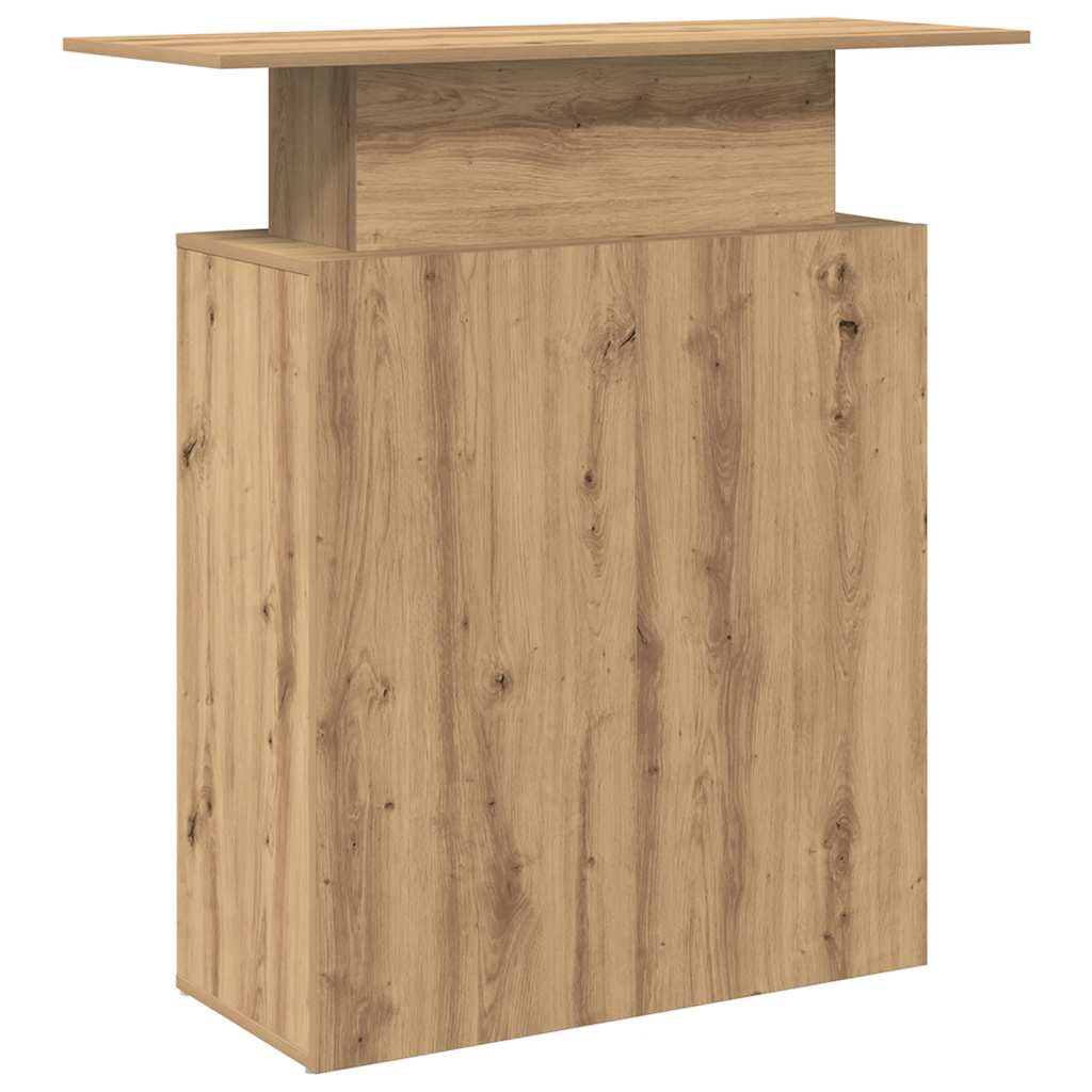 Banco Reception Rovere Artigianale 100x40x104 cm in Truciolato