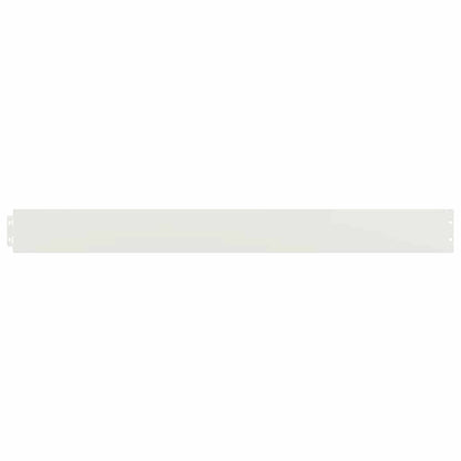 Bordure per Prato 10 pz Bianchi Acciaio Laminato a Freddo | homemem39