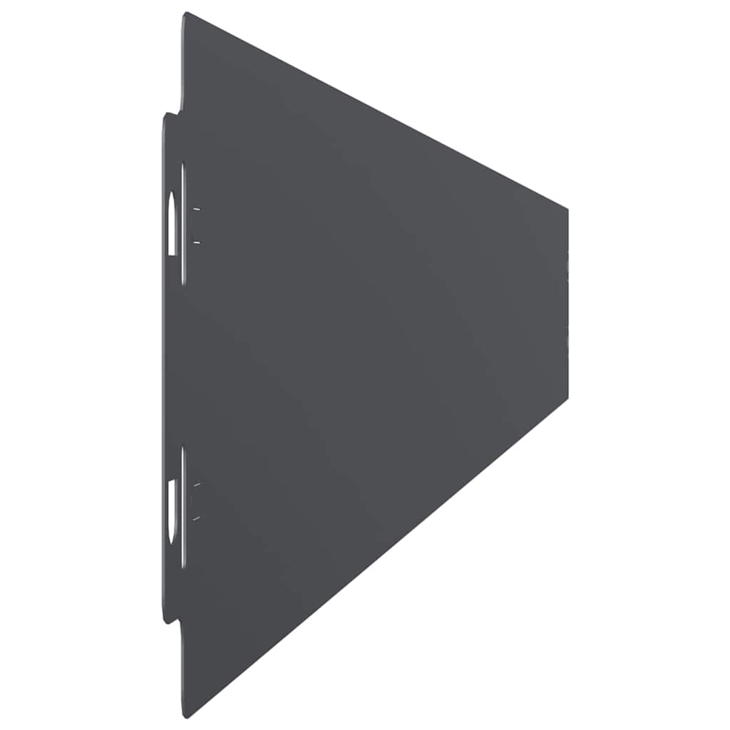 Bordure per Prato 10 pz Antracite Acciaio Laminato a Freddo | homemem39