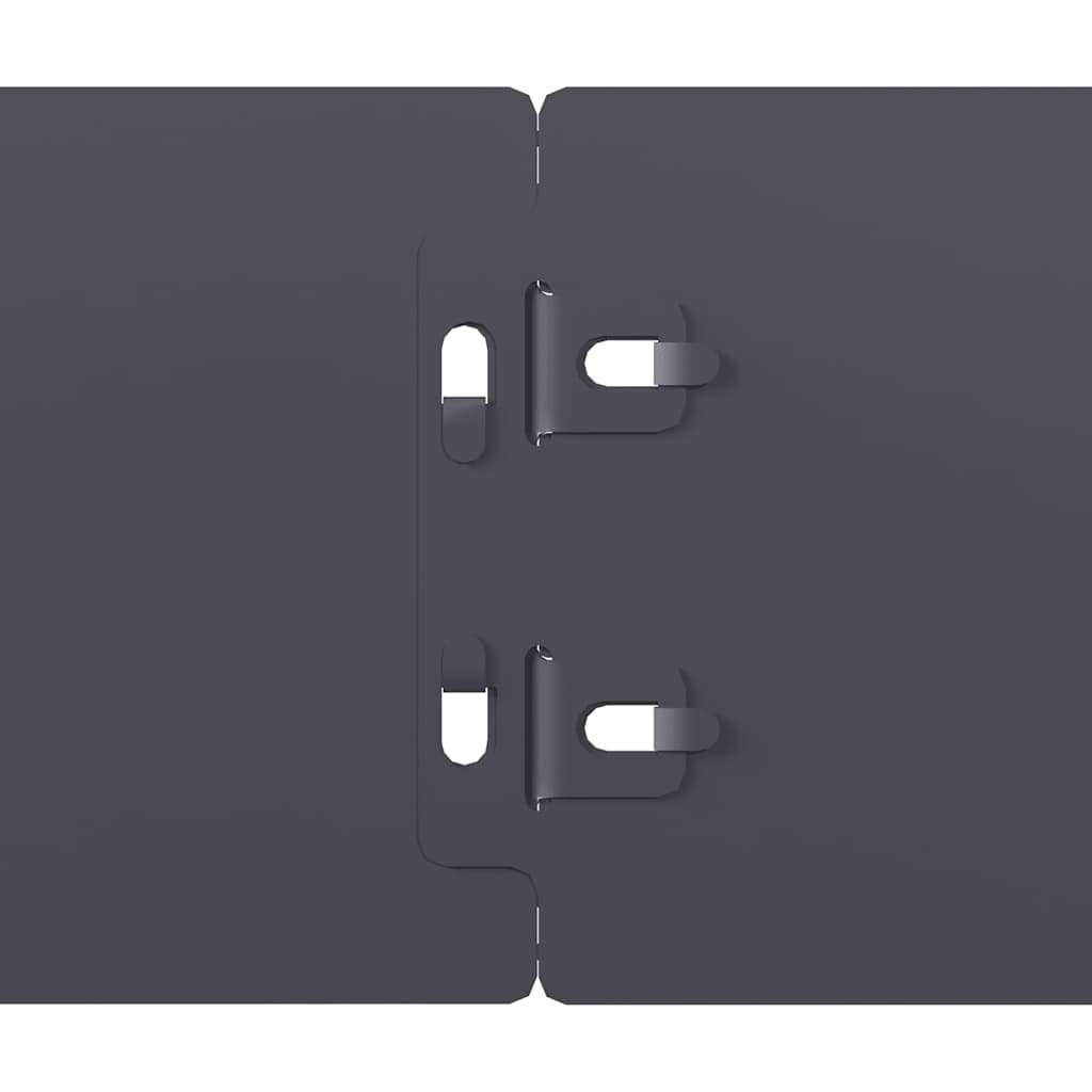 Bordure per Prato 10 pz Antracite Acciaio Laminato a Freddo | homemem39