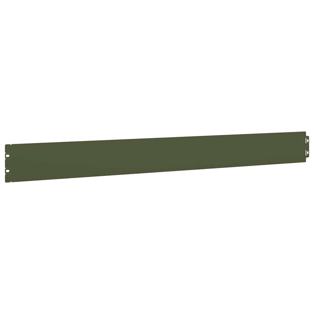 Bordure per Prato 10 pz Verde Oliva Acciaio Laminato a Freddo | homemem39