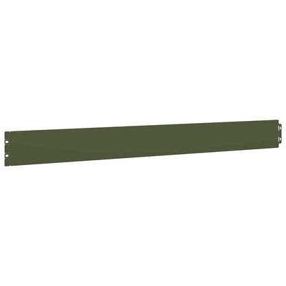 Bordure per Prato 10 pz Verde Oliva Acciaio Laminato a Freddo | homemem39