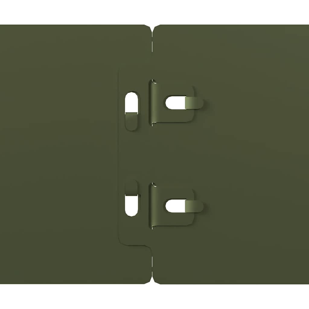 Bordure per Prato 10 pz Verde Oliva Acciaio Laminato a Freddo | homemem39