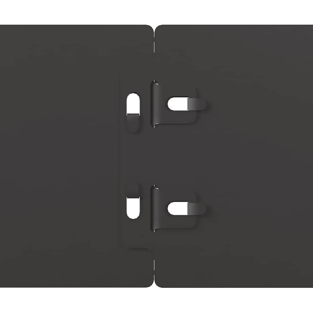 Bordure per Prato 50 pz Nere Acciaio Laminato a Freddo | homemem39