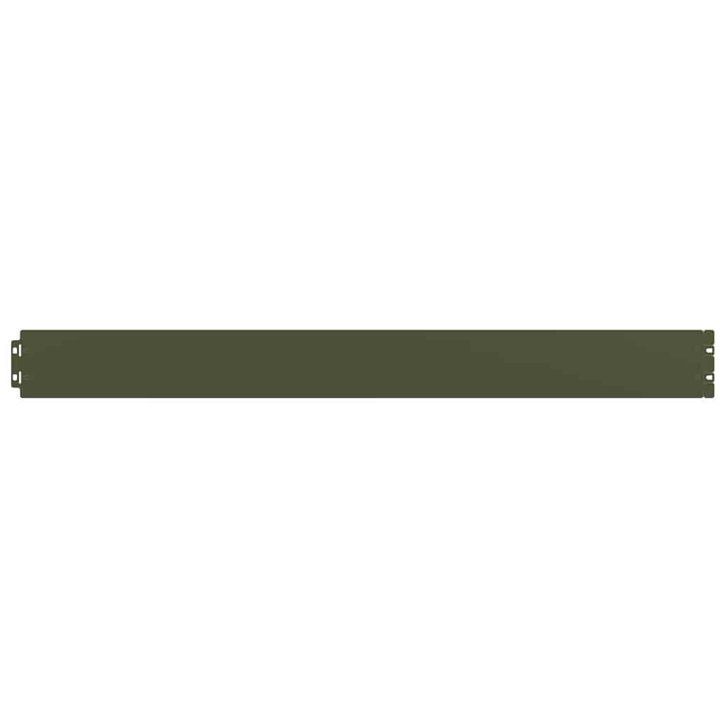 Bordure per Prato 50 pz Verde Oliva Acciaio Laminato a Freddo | homemem39