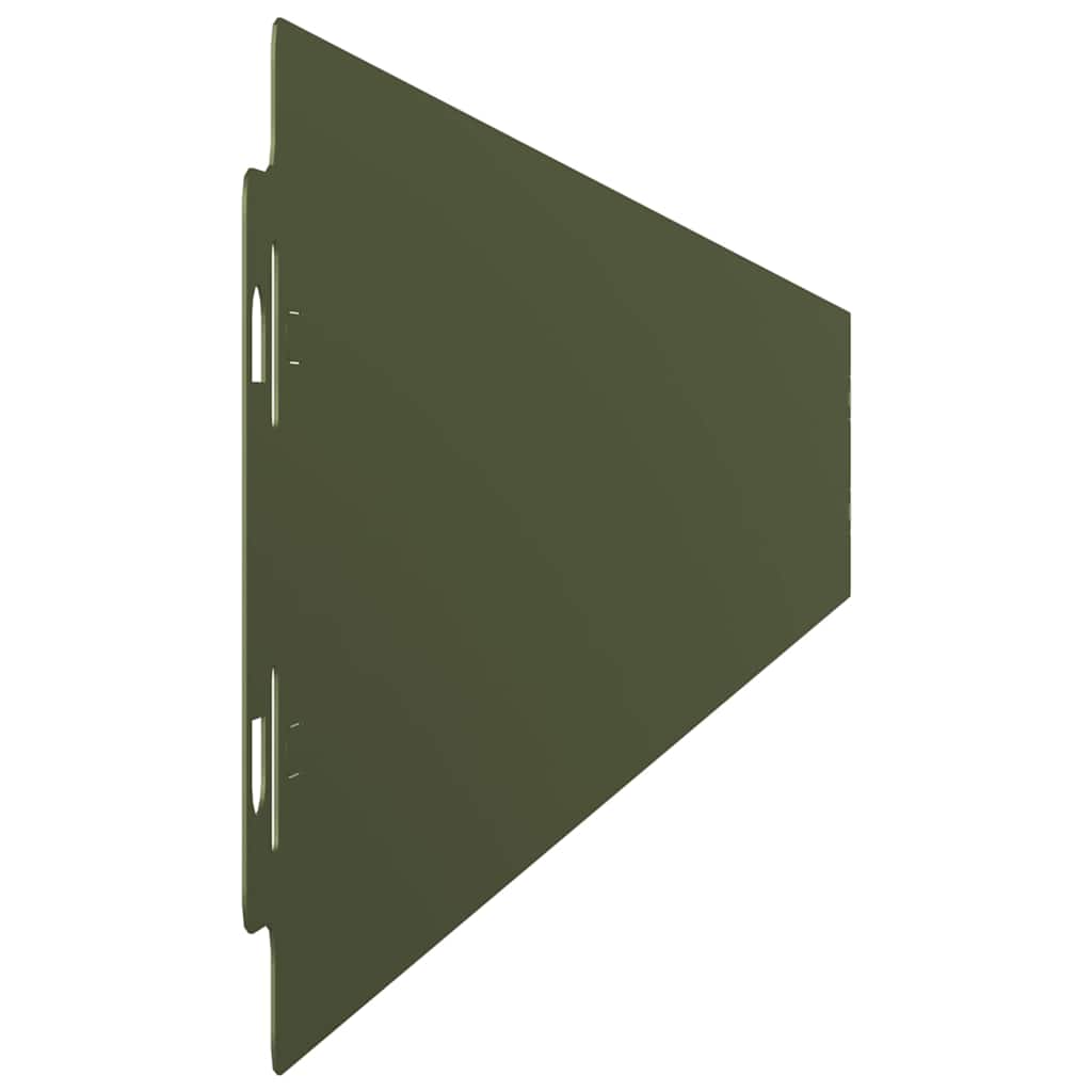 Bordure per Prato 50 pz Verde Oliva Acciaio Laminato a Freddo | homemem39