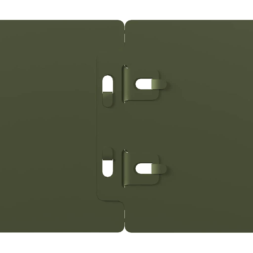 Bordure per Prato 50 pz Verde Oliva Acciaio Laminato a Freddo | homemem39