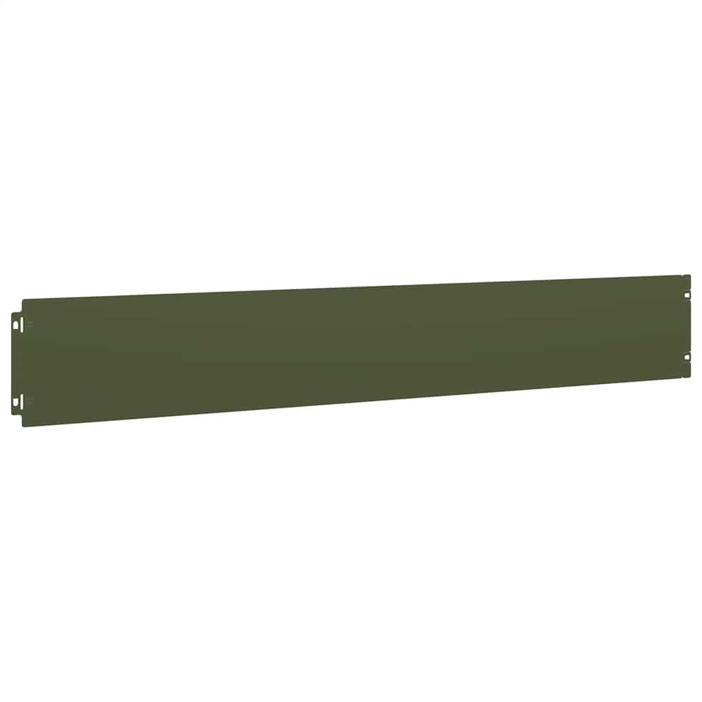 Bordure per Prato 10 pz Verde Oliva Acciaio Laminato a Freddo | homemem39
