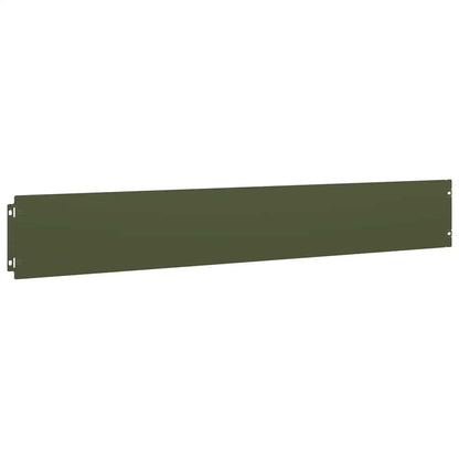 Bordure per Prato 10 pz Verde Oliva Acciaio Laminato a Freddo | homemem39