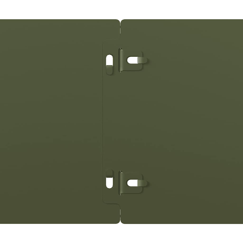 Bordure per Prato 10 pz Verde Oliva Acciaio Laminato a Freddo | homemem39