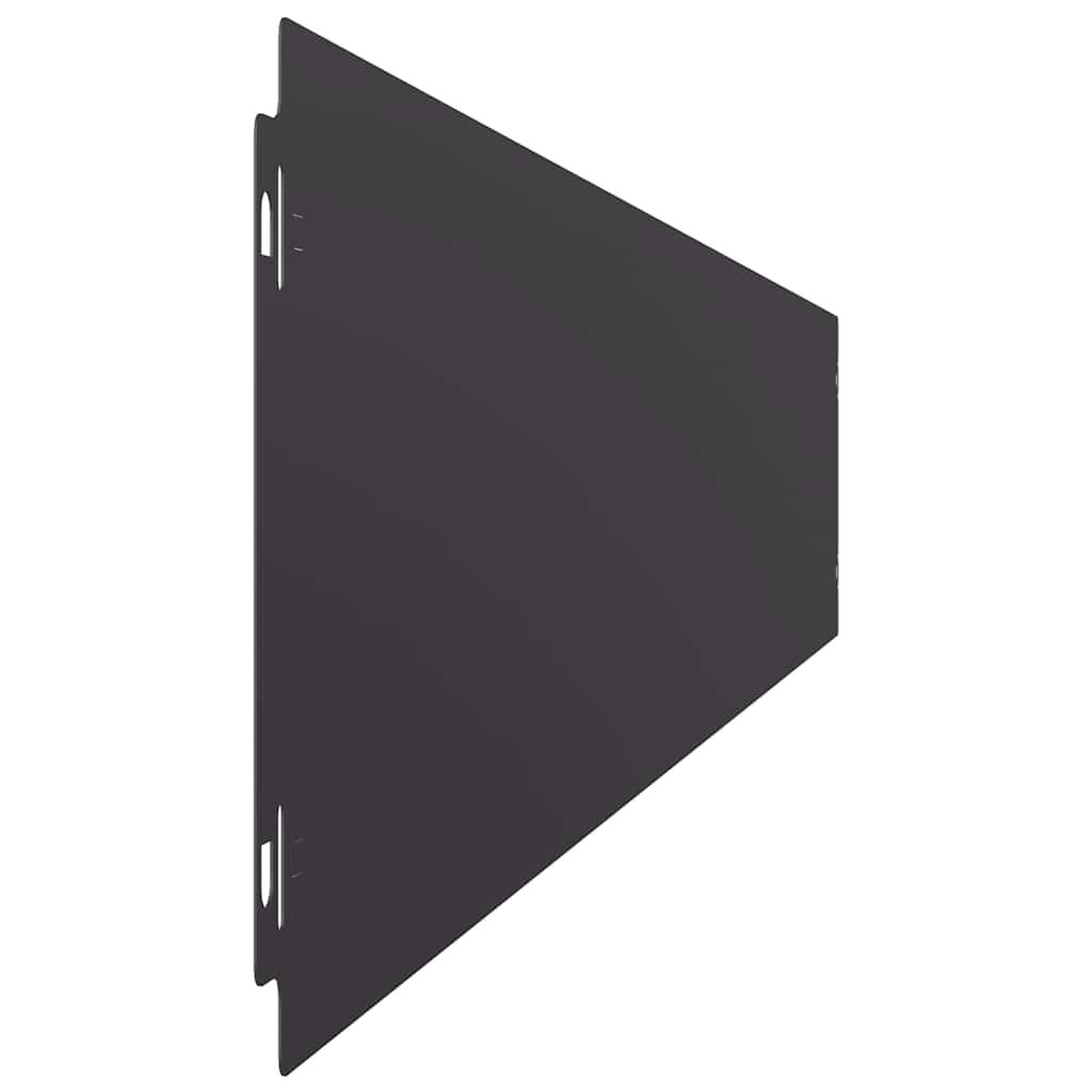 Bordure per Prato 50 pz Nere Acciaio Laminato a Freddo | homemem39