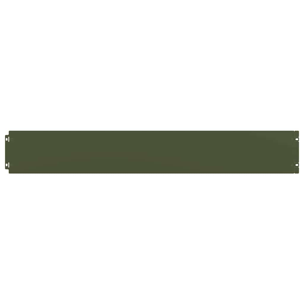 Bordure per Prato 50 pz Verde Oliva Acciaio Laminato a Freddo | homemem39
