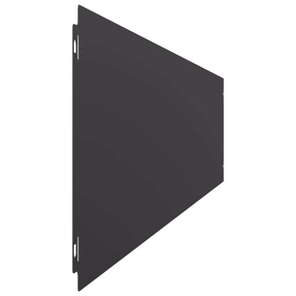 Bordure per Prato 10 pz Nere Acciaio Laminato a Freddo | homemem39