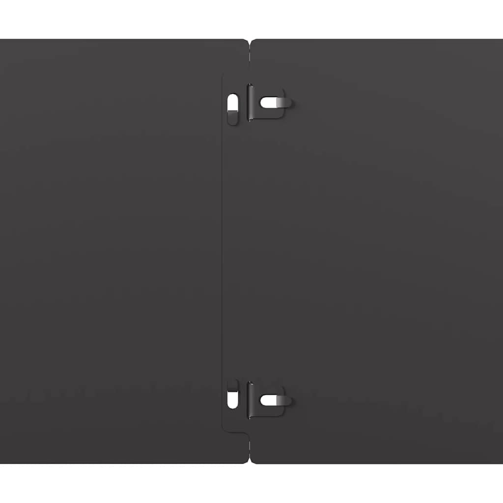 Bordure per Prato 10 pz Nere Acciaio Laminato a Freddo | homemem39