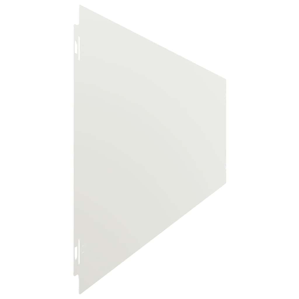 Bordure per Prato 10 pz Bianchi Acciaio Laminato a Freddo