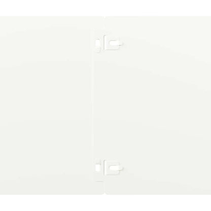 Bordure per Prato 10 pz Bianchi Acciaio Laminato a Freddo | homemem39