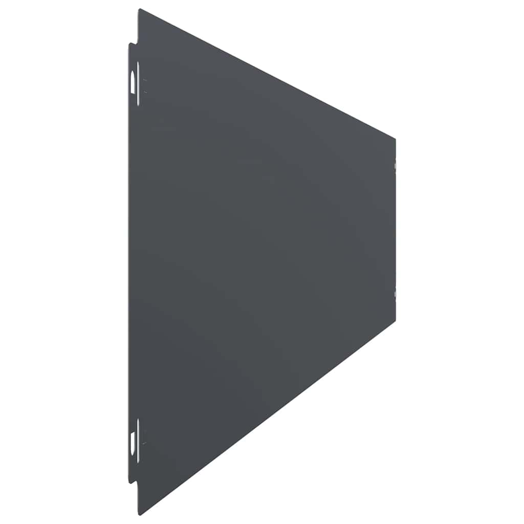 Bordure per Prato 10 pz Antracite Acciaio Laminato a Freddo