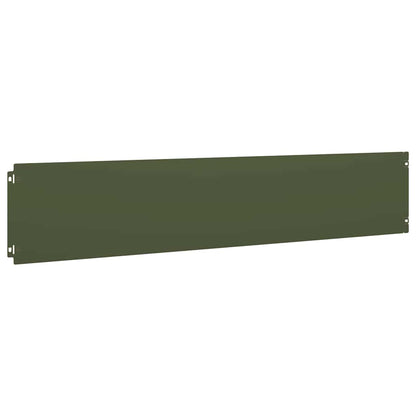 Bordure per Prato 10 pz Verde Oliva Acciaio Laminato a Freddo | homemem39