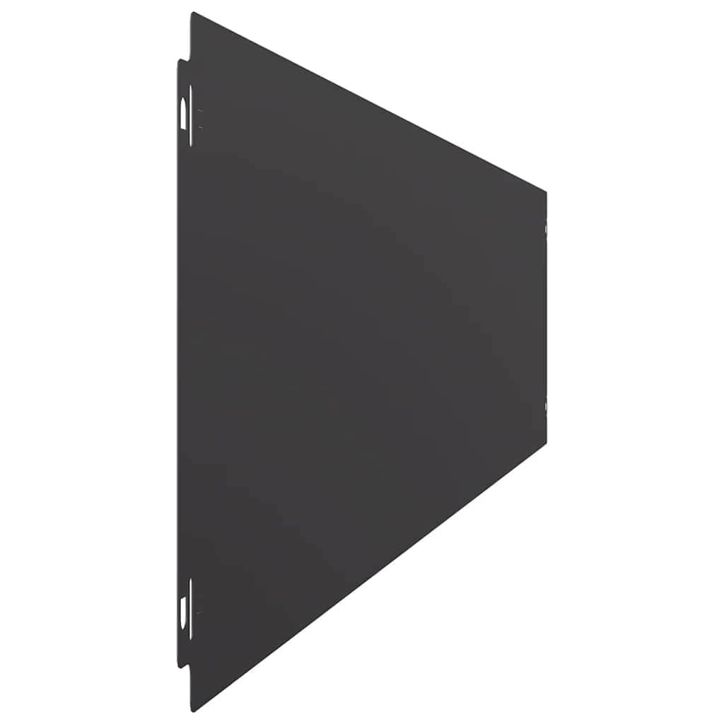 Bordure per Prato 30 pz Nere Acciaio Laminato a Freddo | homemem39