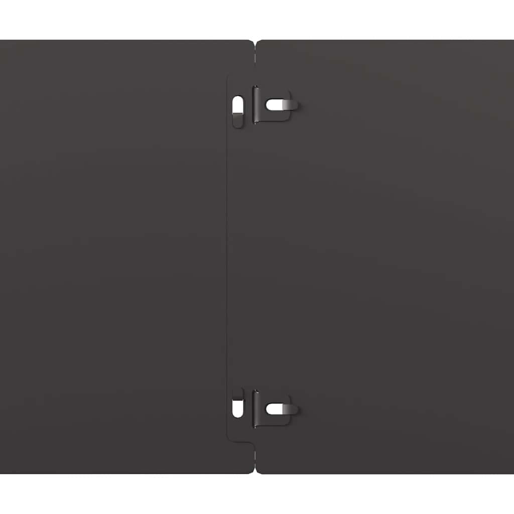 Bordure per Prato 30 pz Nere Acciaio Laminato a Freddo | homemem39
