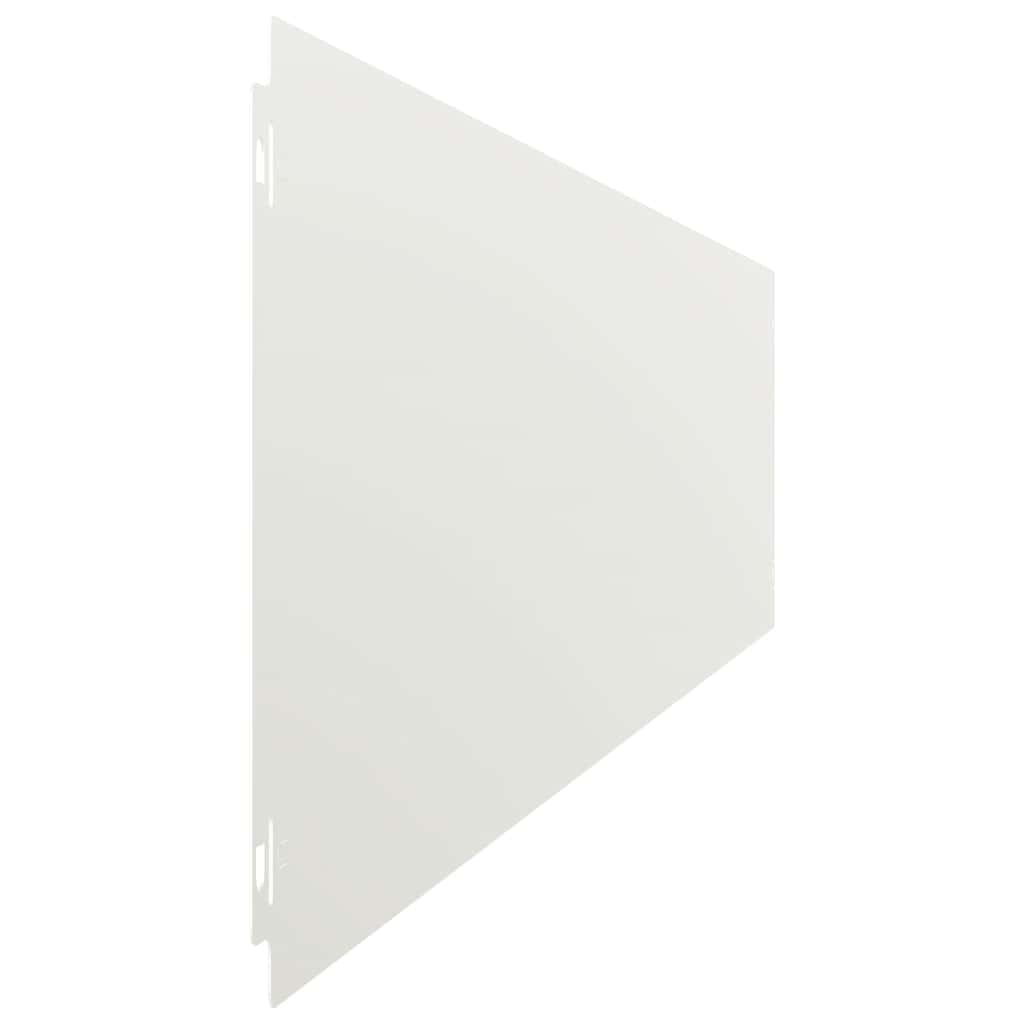 Bordure per Prato 30 pz Bianchi Acciaio Laminato a Freddo | homemem39